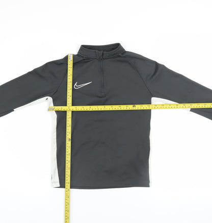 Nike Boys Black Dri-FIT XS 1/4 Zip Pullover Sweatshirt