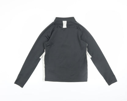 Nike Boys Black Dri-FIT XS 1/4 Zip Pullover Sweatshirt