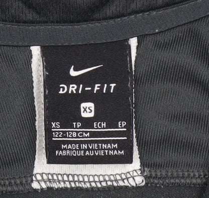 Nike Boys Black Dri-FIT XS 1/4 Zip Pullover Sweatshirt