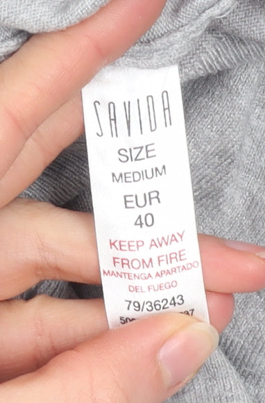 Womens UK Size 12 Savida Grey Pullover Jumper