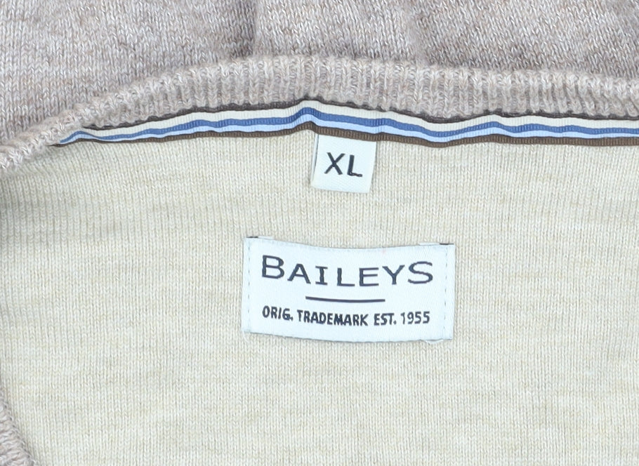 Mens UK Size XL Baileys Beige Pullover Jumper