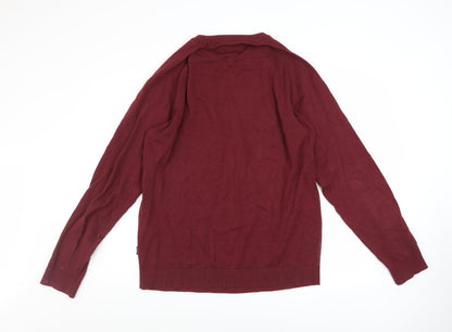 Mens UK Size XL JACK & JONES Red Pullover Jumper