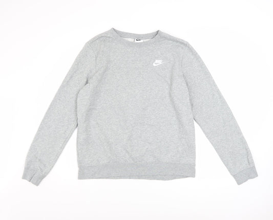 Mens UK Size M Nike Grey Pullover Sweatshirt