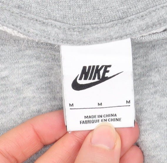 Mens UK Size M Nike Grey Pullover Sweatshirt