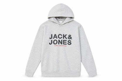 Mens UK Size S JACK & JONES Grey Pullover Hoodie