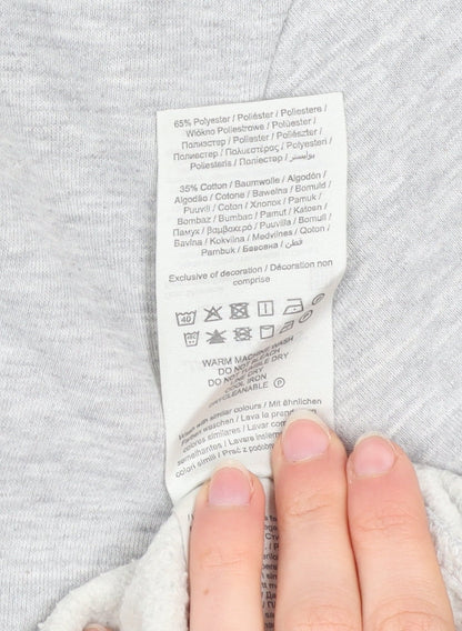Mens UK Size S JACK & JONES Grey Pullover Hoodie