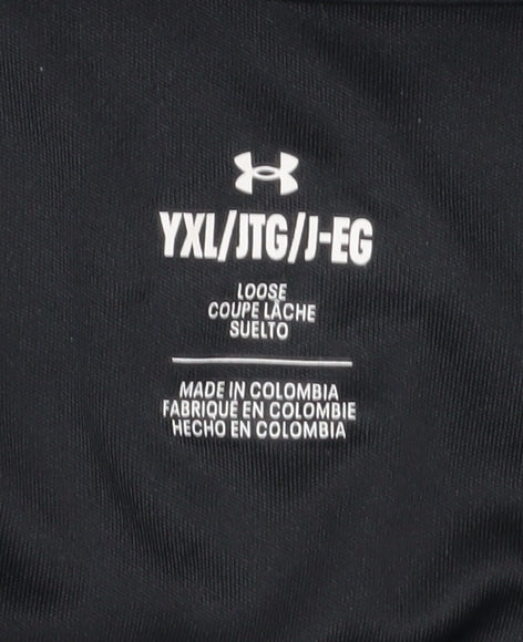 Under Armour Boys Black XL Half Zip Sweatshirt Lightweight Training Top