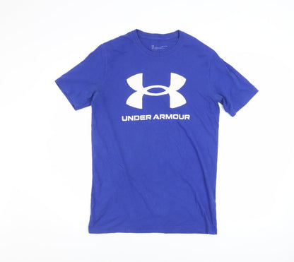 Mens UK Size S Under armour Blue  T-Shirt