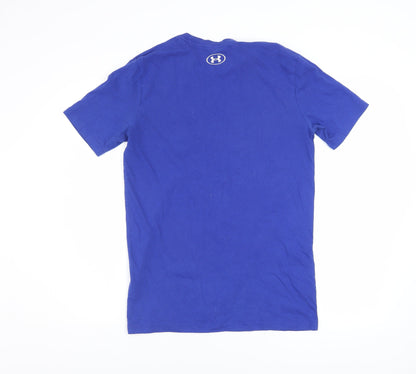 Mens UK Size S Under armour Blue  T-Shirt