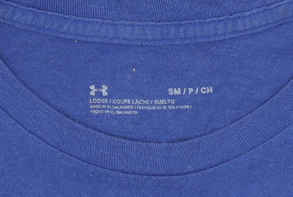 Mens UK Size S Under armour Blue  T-Shirt