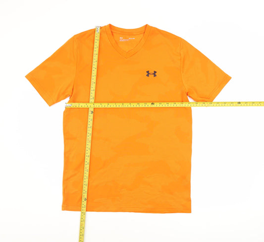 Mens UK Size S Under armour Orange Gym & Training Running & Jogging T-Shirt