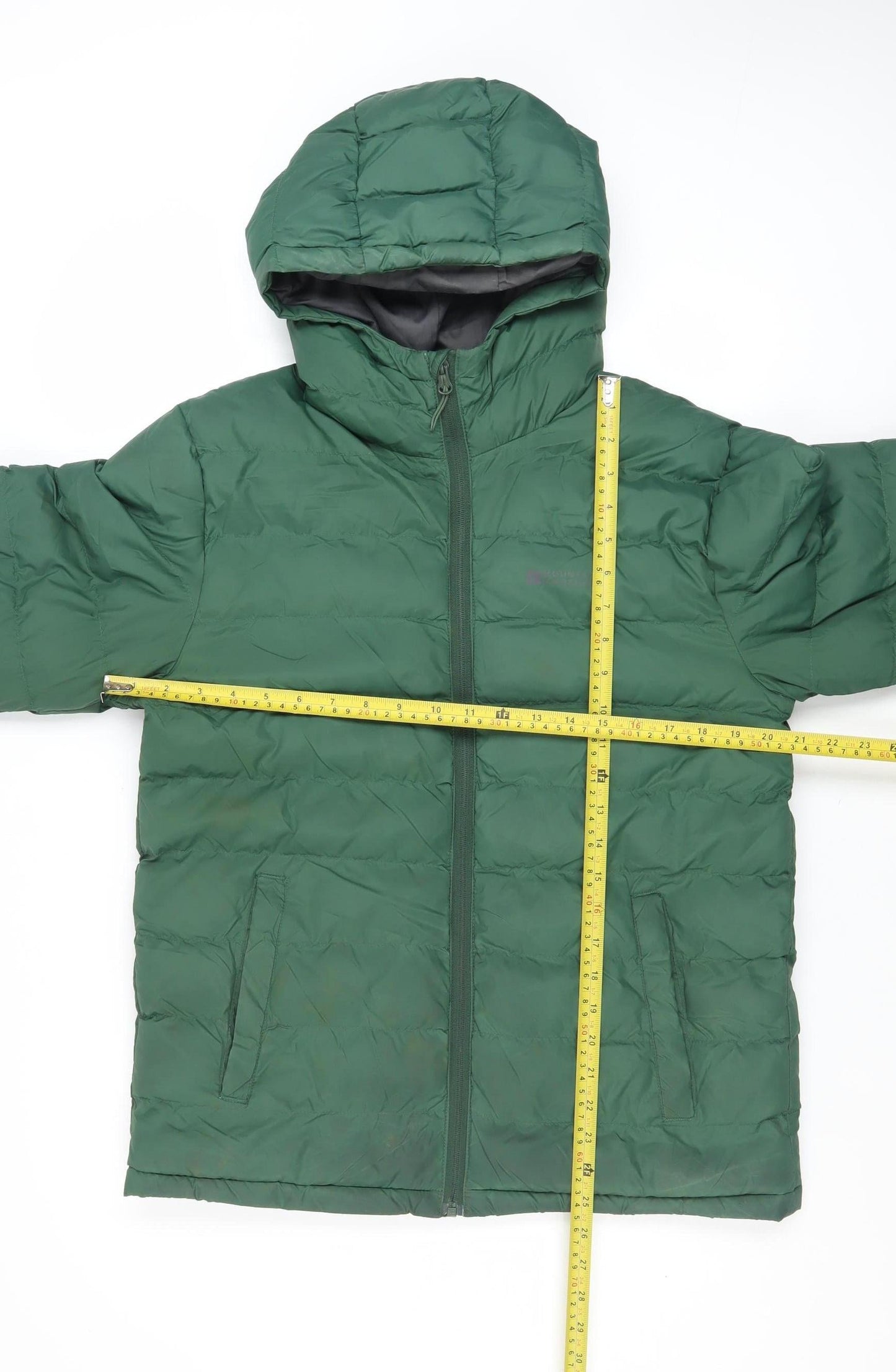 Mens UK Size S Mountain Warehouse Green Puffer Jacket