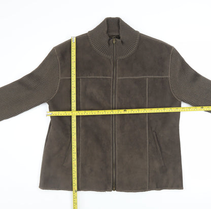 Womens UK Size 16/18 TCM Brown Basic Jacket