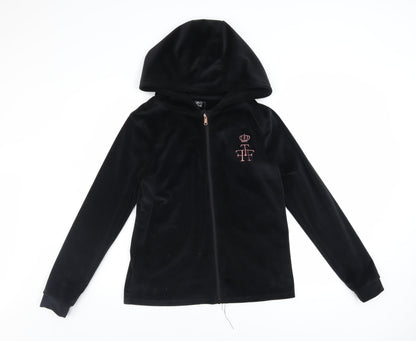 Girls UK Size 13 Years Firetrap Black Full Zip Hoodie