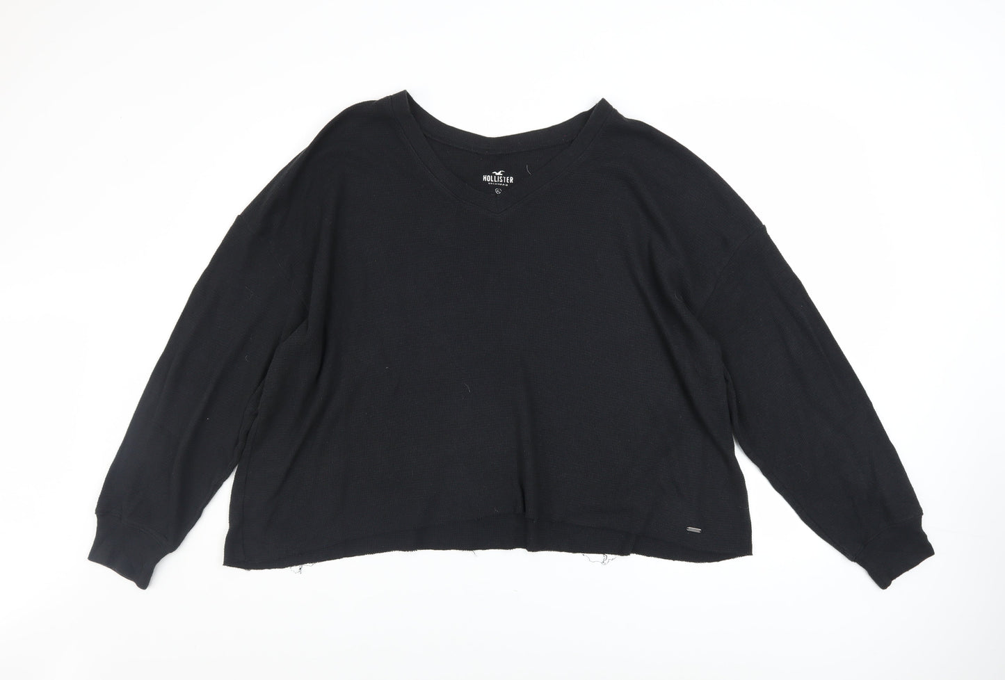Womens UK Size XL Hollister Black Pullover Sweatshirt