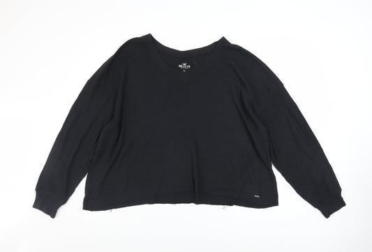Womens UK Size XL Hollister Black Pullover Sweatshirt