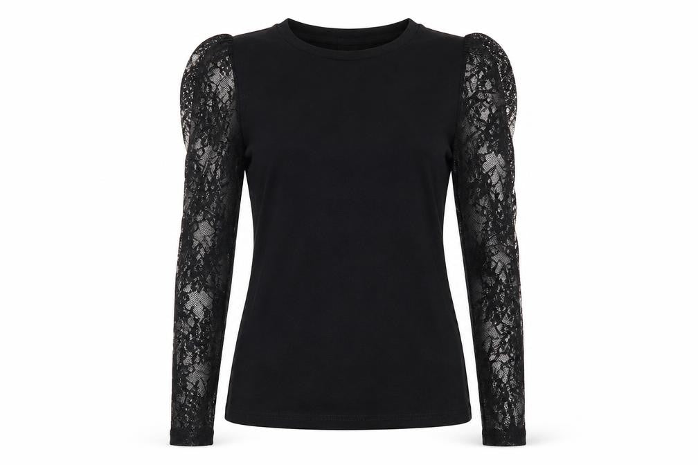 Womens UK Size 6 River Island Black Basic Blouse