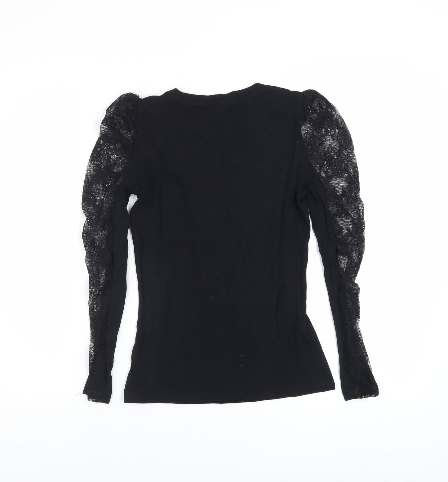 Womens UK Size 6 River Island Black Basic Blouse