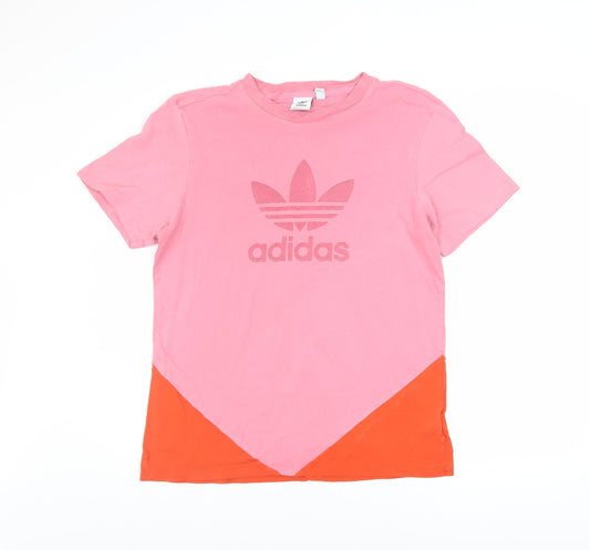 Womens UK Size 10 adidas Pink Basic T-Shirt