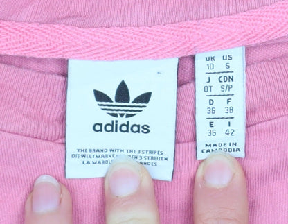 Womens UK Size 10 adidas Pink Basic T-Shirt