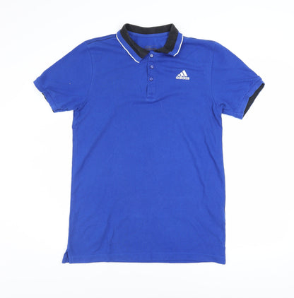 Mens UK Size M adidas Cotton Blend Polo Shirt