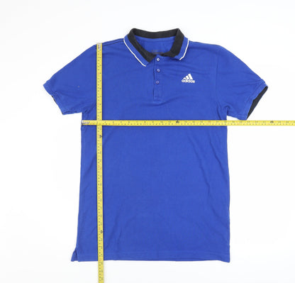 Mens UK Size M adidas Cotton Blend Polo Shirt