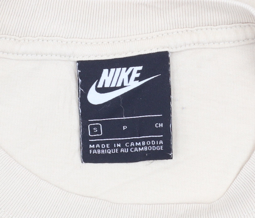 Mens UK Size S Nike Beige  T-Shirt