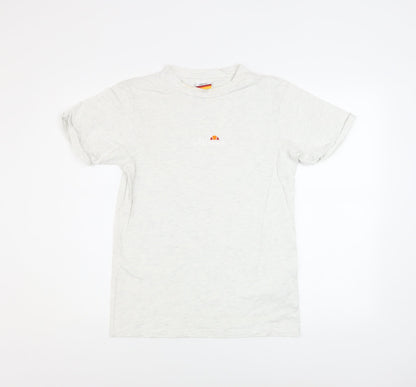 Womens UK Size 4 ellesse White Basic T-Shirt