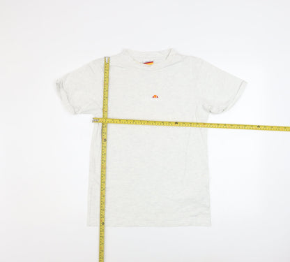 Womens UK Size 4 ellesse White Basic T-Shirt