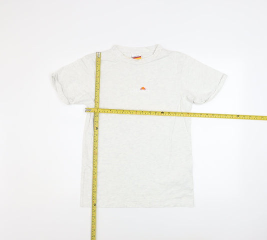 Womens UK Size 4 ellesse White Basic T-Shirt