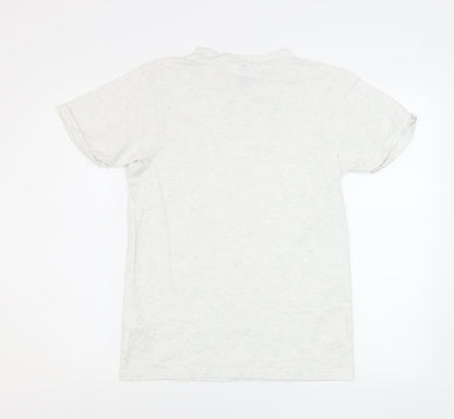 Womens UK Size 4 ellesse White Basic T-Shirt