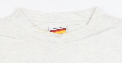 Womens UK Size 4 ellesse White Basic T-Shirt