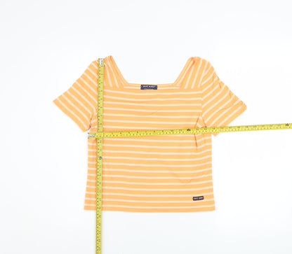 Womens UK Size 10 Saint James Orange Basic T-Shirt