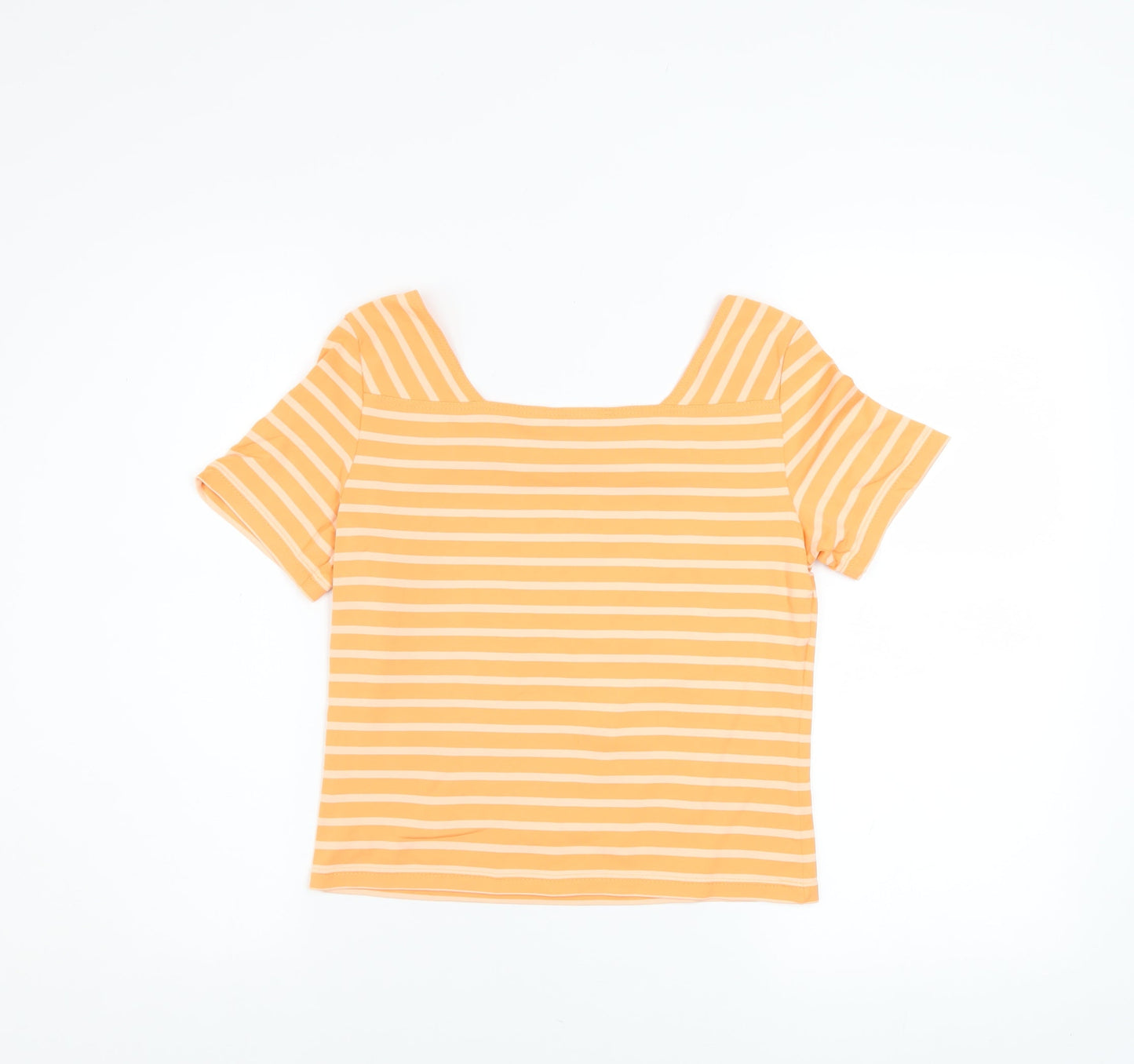 Womens UK Size 10 Saint James Orange Basic T-Shirt