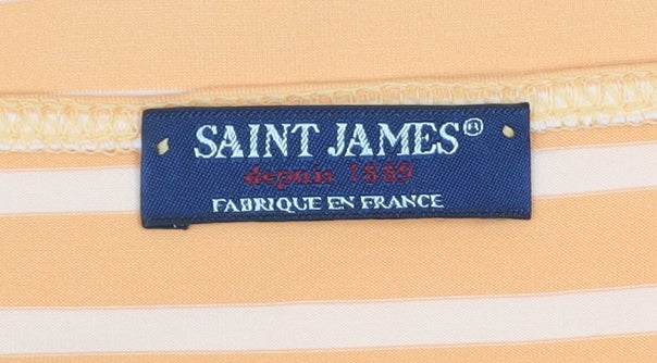 Womens UK Size 10 Saint James Orange Basic T-Shirt