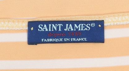 Womens UK Size 10 Saint James Orange Basic T-Shirt