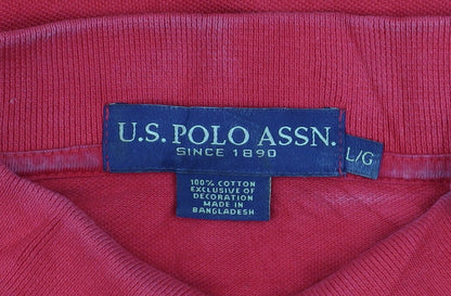 Mens UK Size L U.S. Polo Assn. 100% Cotton Polo Shirt