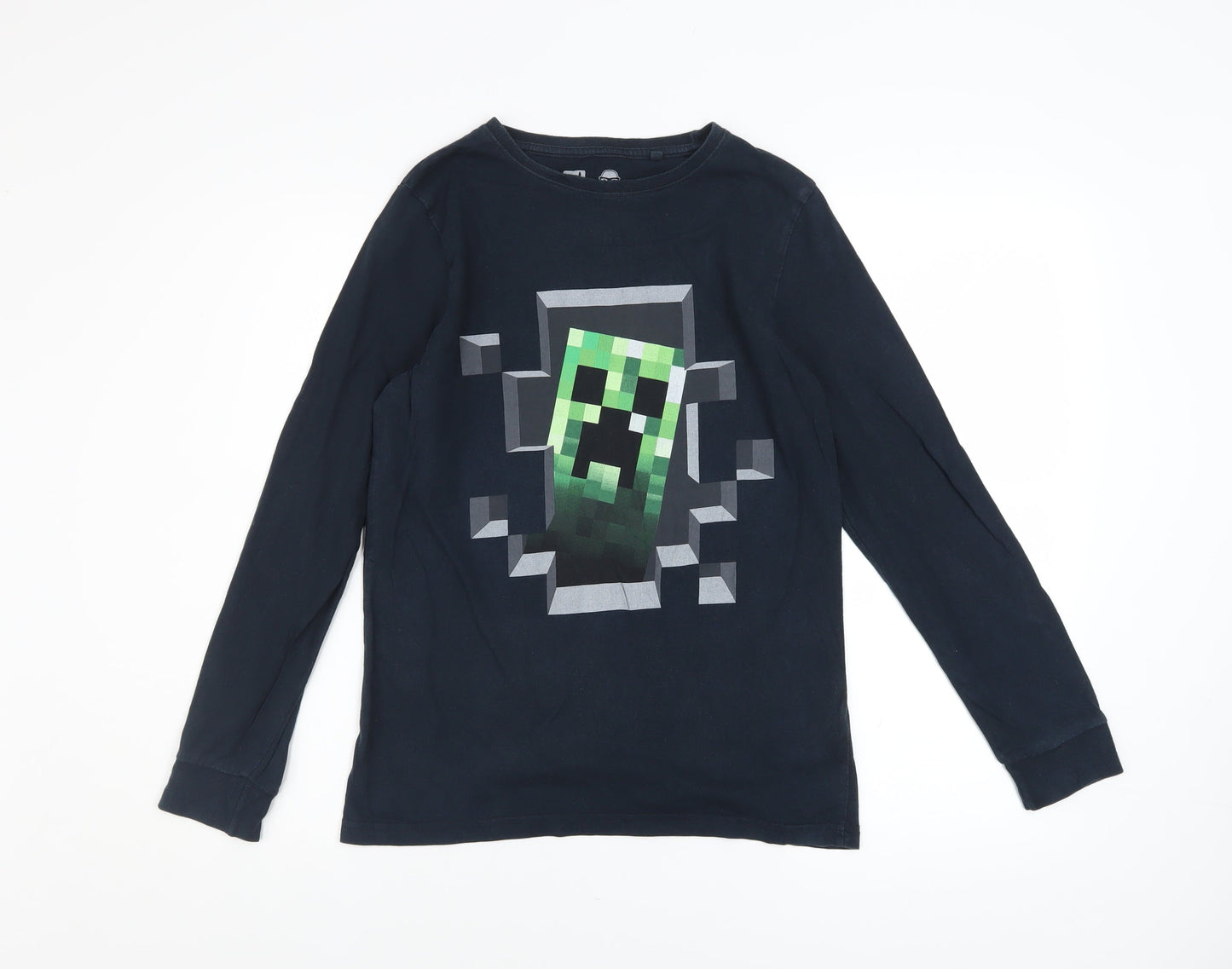 Boys UK Size 12 Years NEXT Black Basic Pullover T-Shirt