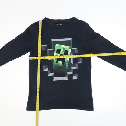Boys UK Size 12 Years NEXT Black Basic Pullover T-Shirt