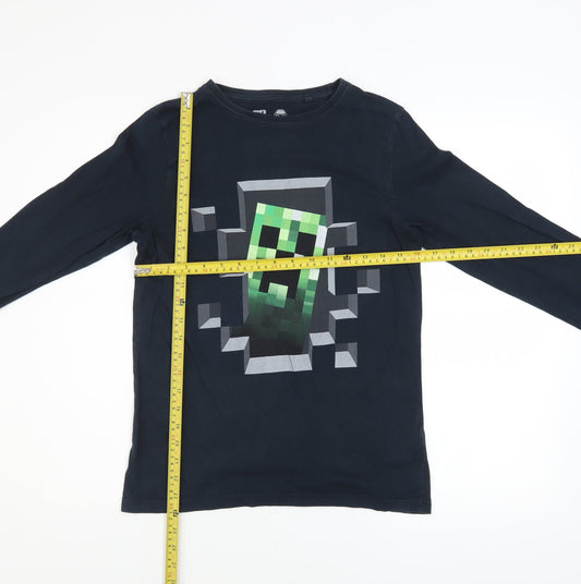 Boys UK Size 12 Years NEXT Black Basic Pullover T-Shirt