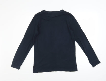 Boys UK Size 12 Years NEXT Black Basic Pullover T-Shirt