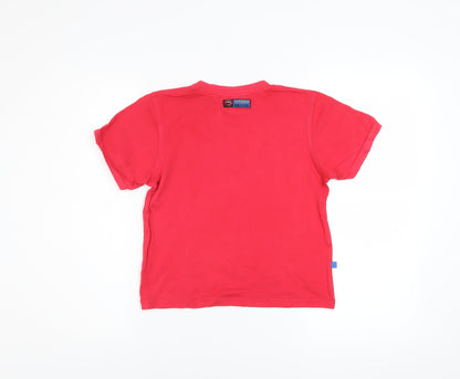 Womens UK Size M Superman Red Basic T-Shirt