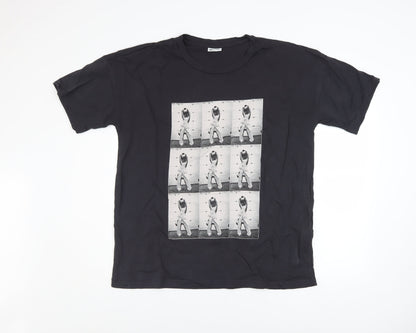 Mens UK Size L Noisy may Black  T-Shirt