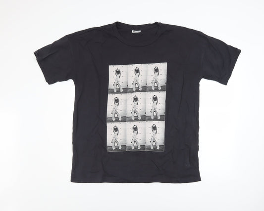 Mens UK Size L Noisy may Black  T-Shirt