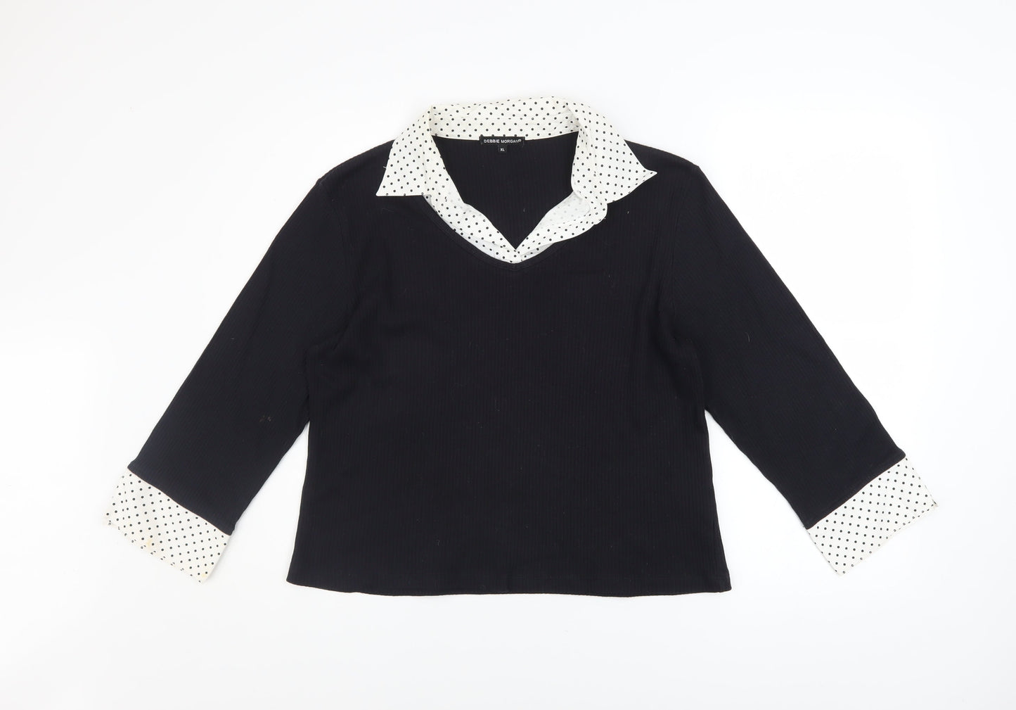 Womens UK Size XL Debbie Morgan Black Pullover Jumper