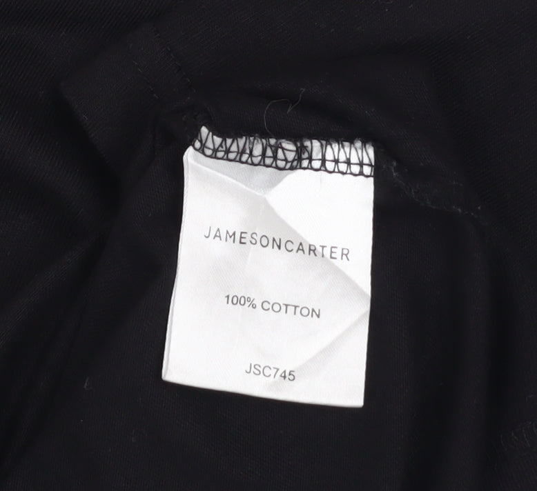 Mens UK Size S Jameson Carter Black  T-Shirt