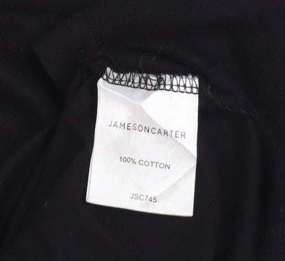 Mens UK Size S Jameson Carter Black  T-Shirt