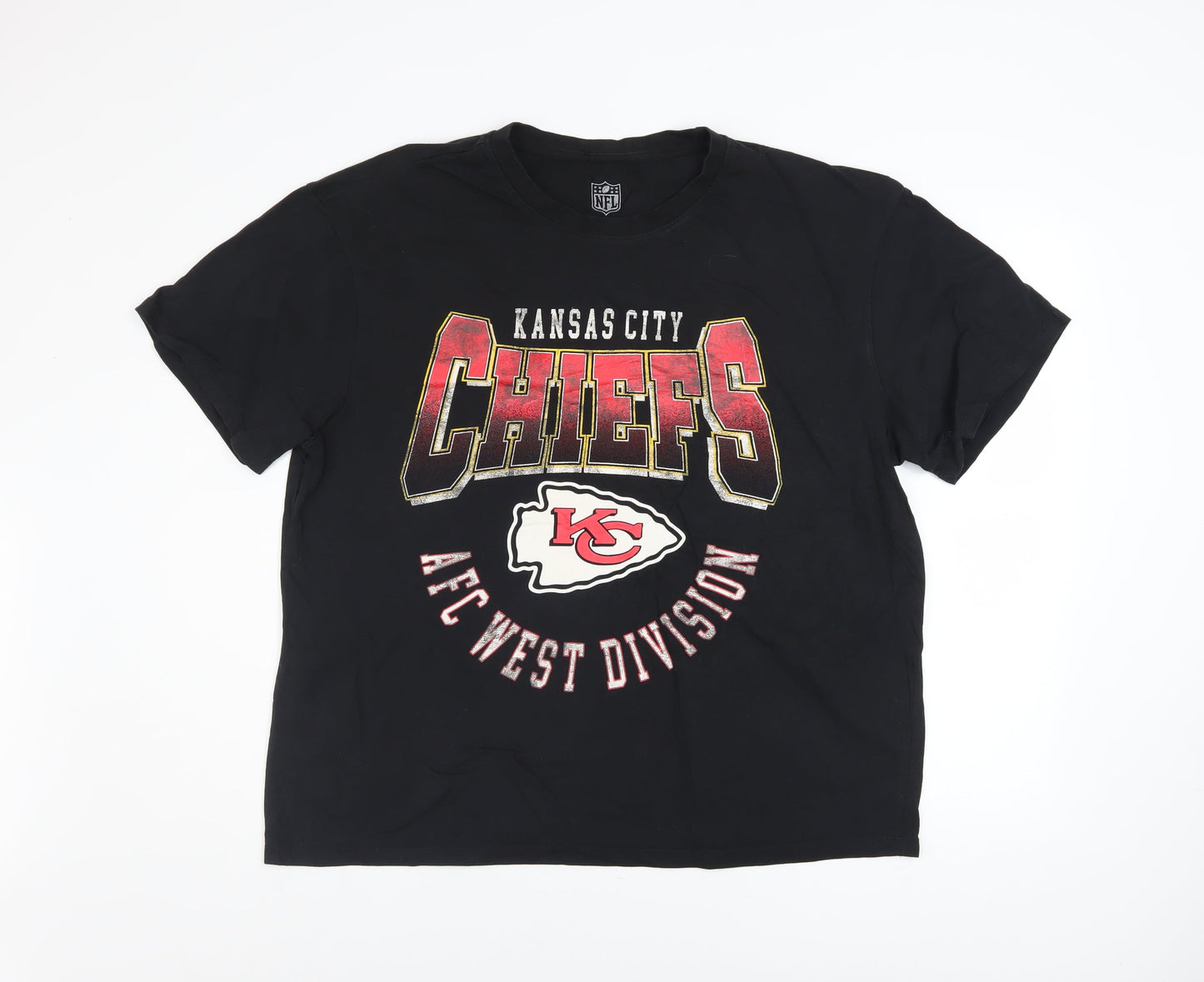 Mens UK Size L NFL Black  T-Shirt