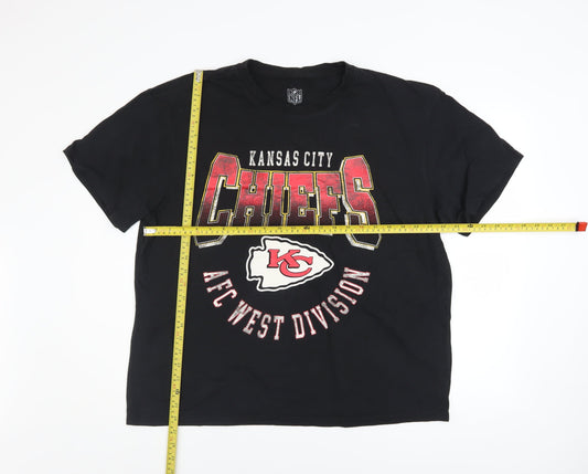 Mens UK Size L NFL Black  T-Shirt