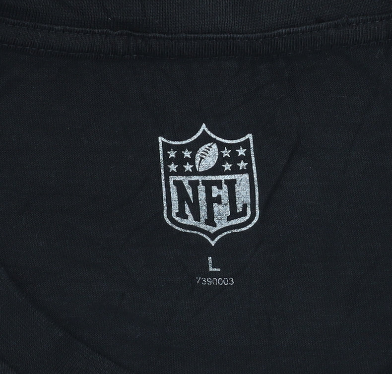 Mens UK Size L NFL Black  T-Shirt